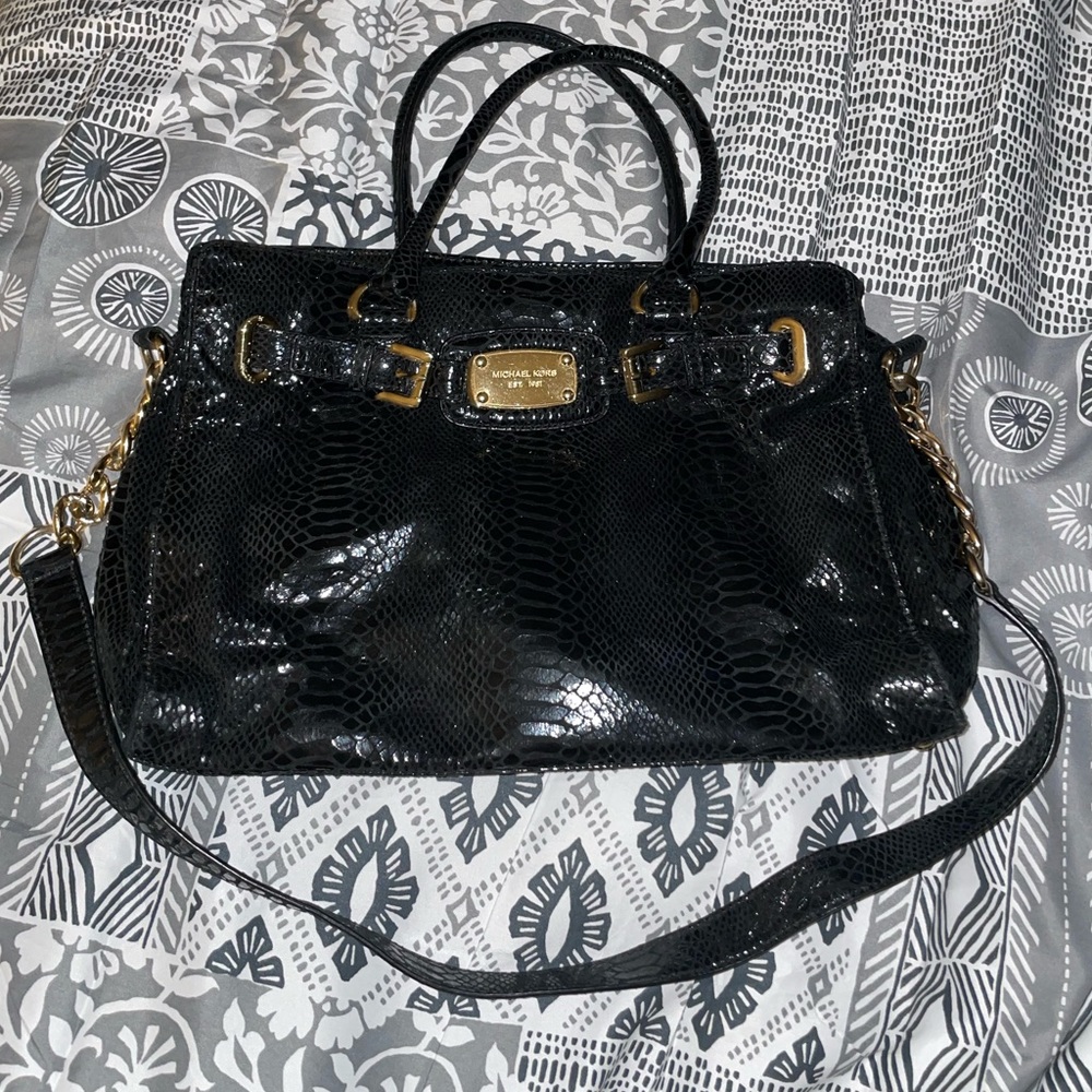 Michael Kors Hamilton Python Handbag